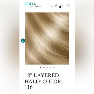 18" Layered Hair Extension - Blonde